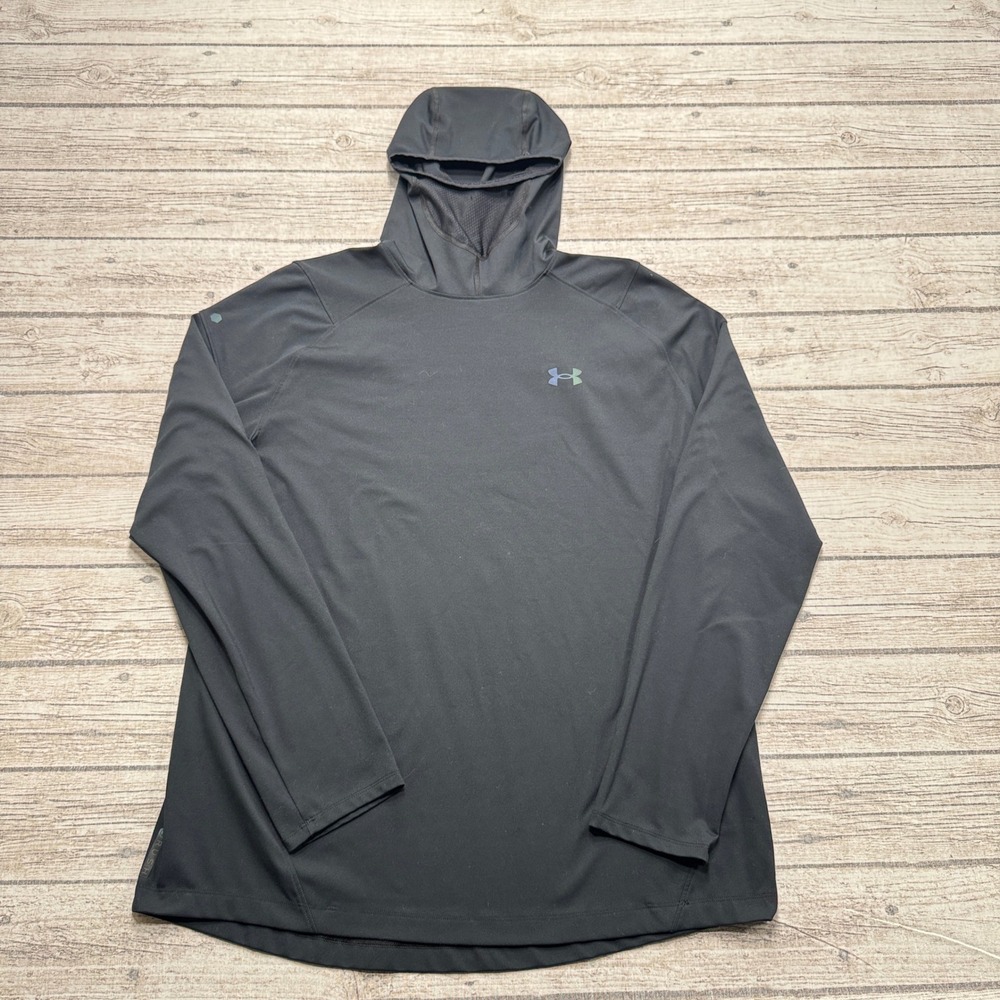 Under Armour Hoodie Men's XL Black Celliant Infrared Coldgear Pullover Training